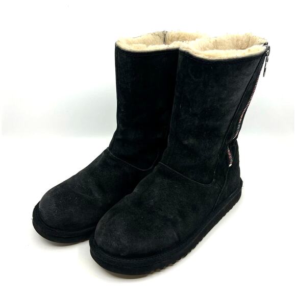 UGG Australia Mayfaire Rainbow Zipper Black Boots Women’s 6 US - Picture 1 of 9